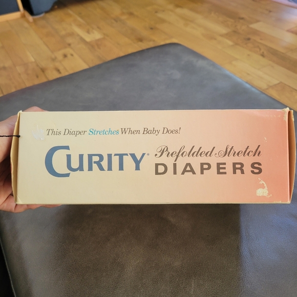 Vintage Curity prefolded stretch diapers - Picture 6 of 10